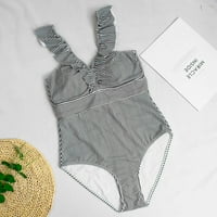 Ženski Push-up bikini kupaći kostim za plažu monokini kupaći kostimi Crni Abou