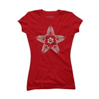 Ljubičasta cvjetna majica Starfish za juniore - dizajn Iz e-maila
