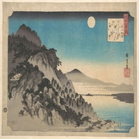Jesenski mjesec u Ishijami na jezeru biva, ispis plakata Utagave Hiroshige (Tokio )
