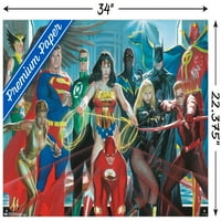 Stripovi-Justice League-al Ross-elitni zidni poster s gumbima, 22.375 34