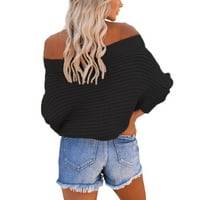 GUZOM džemper za žene u prodaji- džemperi za žene trendi vrhovi novi dolasci crna veličina 4