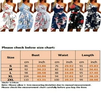 Cindysus Ladies Bange prsluk Sundress Žene labave kratke mini haljine cvjetni print Bohemian One Shorome casual