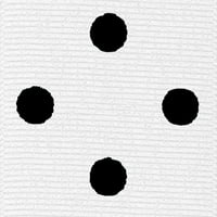 Grosgrain poliesterska vrpca, bijela s crnim točkicama, za šivanje, rukotvorine i darove, noge, svaka