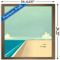 Plakat na zidu Art Deco-Plaža, 14.725 22.375