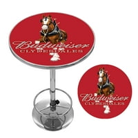 Budweiser Chrome Pub Tablica - Clydesdale Red