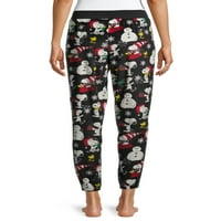 Snoopy ženske i žene plus plišane pidžame joggers