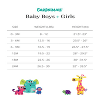 Ganimals Baby Boy Jersey zalijepljen je set višestruki