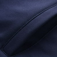 Muška ležerna jakna s printom prstena, komplet hlača, kaput s dvostrukim džepom s ovratnikom, set hlača s kravatom,