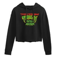Teenage Mutant Ninja kornjače: debakl mutanata-logotip filma-skraćeni pulover s kapuljačom za juniore