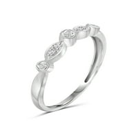 Dijamantni prstenovi za žene-karatni bijeli dijamantni nakit-prstenovi od sterling srebra za žene - prsten za