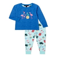 Identične obiteljske božićne pidžame 2-dijelni set Pidžame