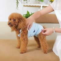 Talus Pet Sanitarne hlače venabak nehrđajuće tkanine višenamjenske pseće pelene hlače za kućna ljubimca bijela