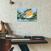 Epska umjetnost 'Painterly Bird I' Emma Scarvey, akrilna staklena zidna umjetnost, 12 x12