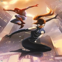 Comics-Spider - Man-Spider-Girl zidni poster s gumbima, 14.725 22.375