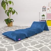 Podna jastučnica a-list, vrhunski jastuk i ležaljka za jastuke, dječji krevetić, 7 stopa, plava