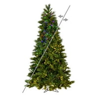 Umjetno božićno drvce od Brighton borova od 6,5 '40 s LED žaruljama koje mijenjaju boju