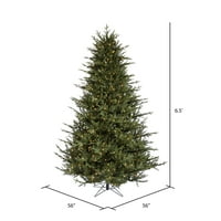 Umjetno božićno drvce od 6,5 ' s toplim bijelim LED žaruljama