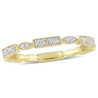 Carat T.W. Dijamant 10kt Geometrijski prsten od žutog zlata