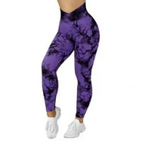 OCIVIESR Dame visokog struka uska fitness joga hlače za vezanje boja Lift Dame Sportske joga hlače joge hlače