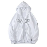 KPOPLK Women Prevelike Zip Up Hoodie jakna dugih rukava s kapuljačama s kapuljačom džepovi Jakna kaput za žene