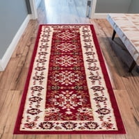 Dobro tkani klasični tepih s crvenim tepihom