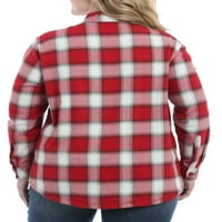 Lee Riders Women Plus flanel košulja obložena flanelom