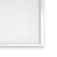 Stupell Industries procvjetao je bijeli cvjetni prikaz na glam dizajnerskom knjižaru grafička umjetnost bijela