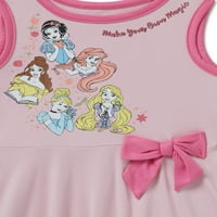 Disney Princess Girls Yummy Jersey haljine s kratkim rukavima, veličine 4-12