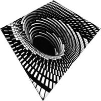 3D optička iluzijska prostirka, prostirka, prostirka bez klizanja, rupa bez dna optička iluzija tepiha, netkani