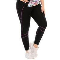Ženske casual joga odijelo gornje hlače za vježbanje gamaša visokog struka jogging hlače sportske dnevne hlače