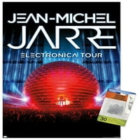 Jean Michel Jarre-plakat na zidu s elektronikom, 22.375 34