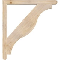 Ekena Millwork 1 2 W 44 D 48 H Funston Craftsman Smooth Bracket, Douglas jel