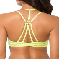 Joan Smalls Smart & Sexy Womens Strappy-Back Light Lime Bra, stil SA1293