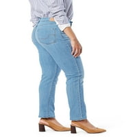 Potpis Levi Strauss & Co. Ženske i žene plus veličine srednjeg uspona Modern Straight Jeans