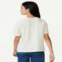Široka majica kratkih rukava s džepom za djevojčice, 2 pakiranja, veličine 4-18