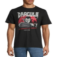 Halloween muški i veliki muškarci Frankenstein i Dracula grafičke majice, 2-pack