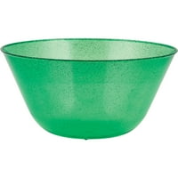 Zelena svjetlucava plastična zdjela, brojanje