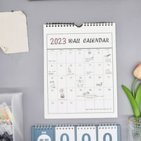 Dvožični zidni kalendar od građevinskog papira, minimalistički planer podsjetnika za mjesece i praznike, savršeni