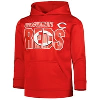 Mladi crveni Cincinnati Reds Pulover Hoodie