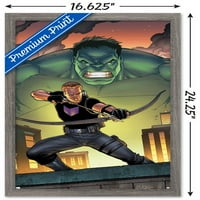 Comics of comics-Sokolovo oko i Hulk-optuženi plakat na zidu, 14.725 22.375