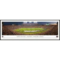 Nogomet Sveučilišta Auburn - Linija dvorišta - Sumrak - Blakeway Panoramas NCAA College Print sa standardnim okvirom