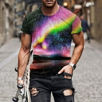 XYSAQA UNISE 3D tiskane majice s kratkim rukavima povremene ljetne majice Grafičke majice za muškarce M-5xl