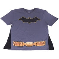 Stripovi muški siva majica kostima Batman s rtnom X-Largeom