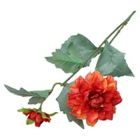 Yesbay Branch Umjetni cvijet svježe čuvanje atraktivnih glava Romantični fau dahlia cvijet sa rekvizitima za fotografije