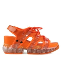 Anthony Wang Chunky Clear Sale Skriveni sandale platforme u narančama