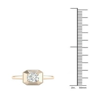 Zaručnički prsten od 14 karata od žutog zlata s dijamantom od 34 karata