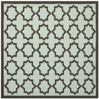 Dhurrie Diana Geometric Marokanska vunana trkačka prostirka, svijetloplava, 2'6 6 '