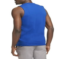 Muška pamučna majica bez rukava za trening mišića u rasponu od 9 do 3 inča