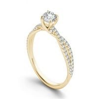 Carat T.W. Diamond Split Shank Classic 14KT zaručnički prsten od žutog zlata
