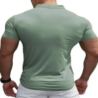 Muška majica s ovratnikom s ovratnikom, obična majica klasičnog kroja, osnovna majica, ljetni lagani vrhovi kratkih